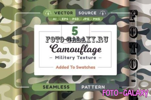 Set Camouflage Seamless Patterns - 10171863