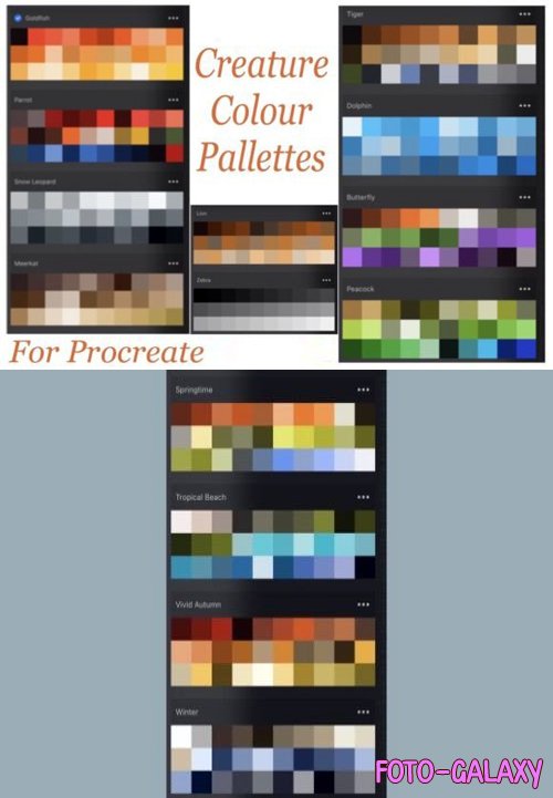 Colour Palettes Pack for Procreate