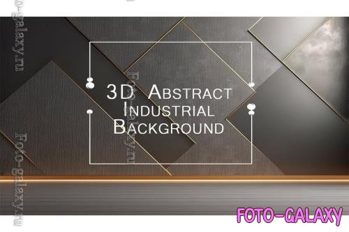 3D Abstract Industrial Background