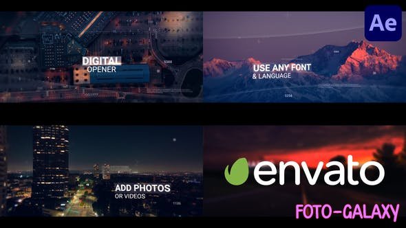 Videohive - Digital Opener for After Effects 47704597