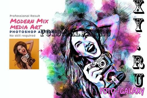 Modern Mix media Art Photo Effect - 10944855
