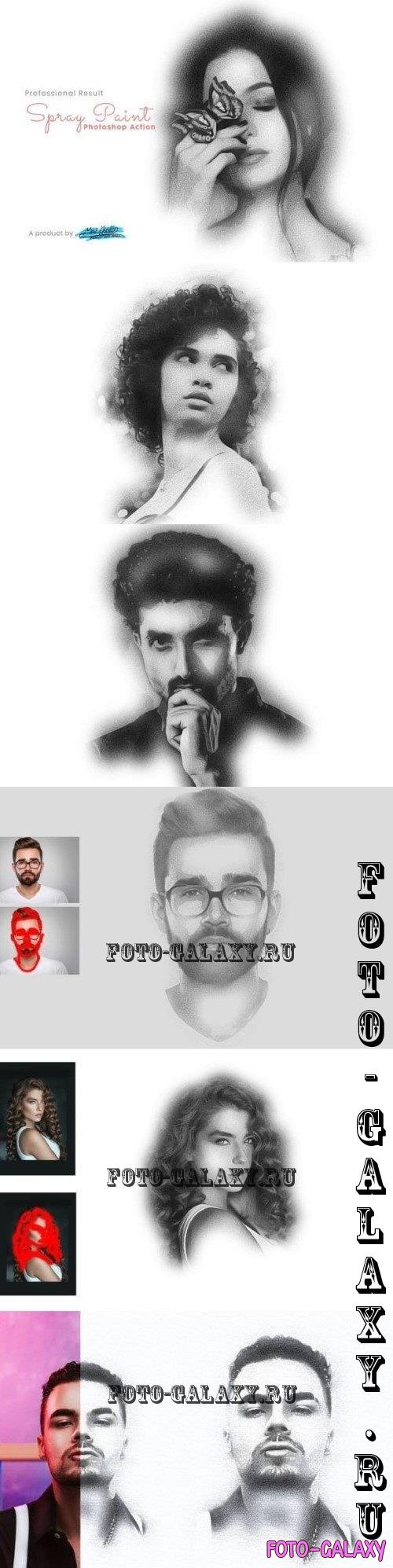 Spray Paint Photoshop Action - 8446902
